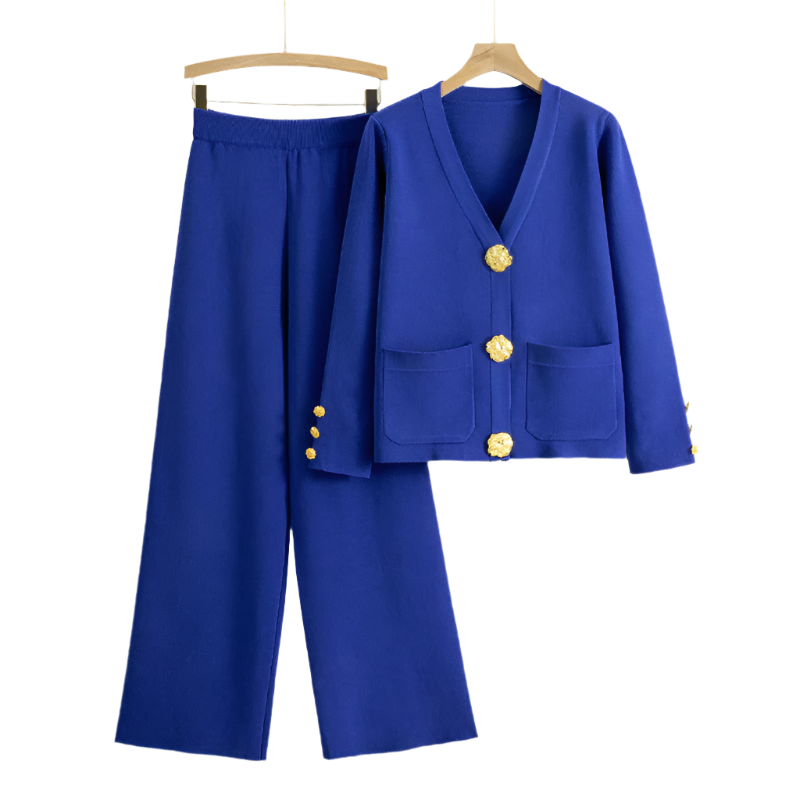 Elena – Knit Women’s Sweater & Wide-Leg Lounge Set