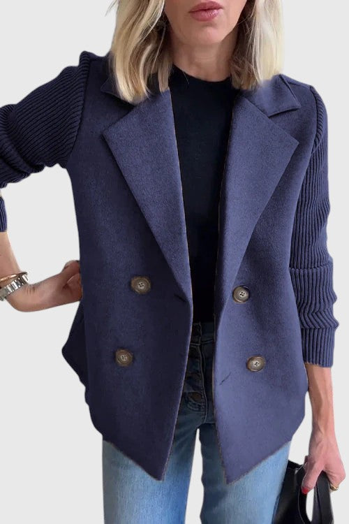 Donalyn – Ribbed Knit Women’s Casual Blazer