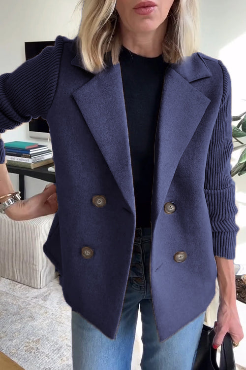 Aimie – Knit Sleeve Women’s Chic Blazer