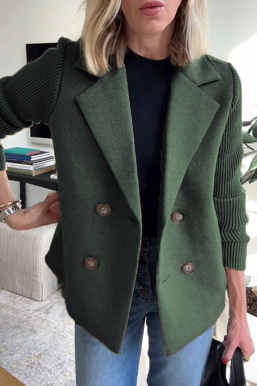 Aimie – Knit Sleeve Women’s Chic Blazer