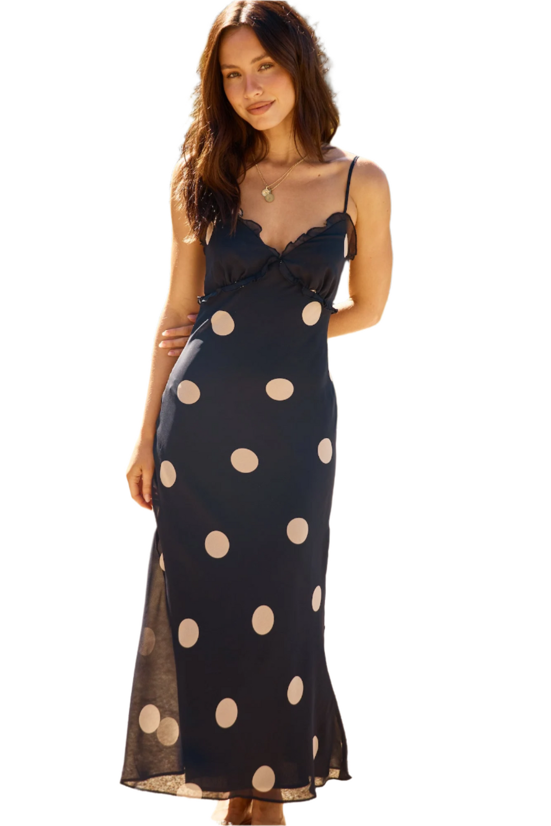 Addison – Flowy Women’s Black Maxi Dress