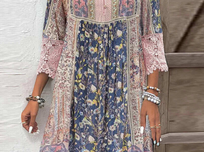 Kate – Bohemian Women’s Romantic Pattern Dress