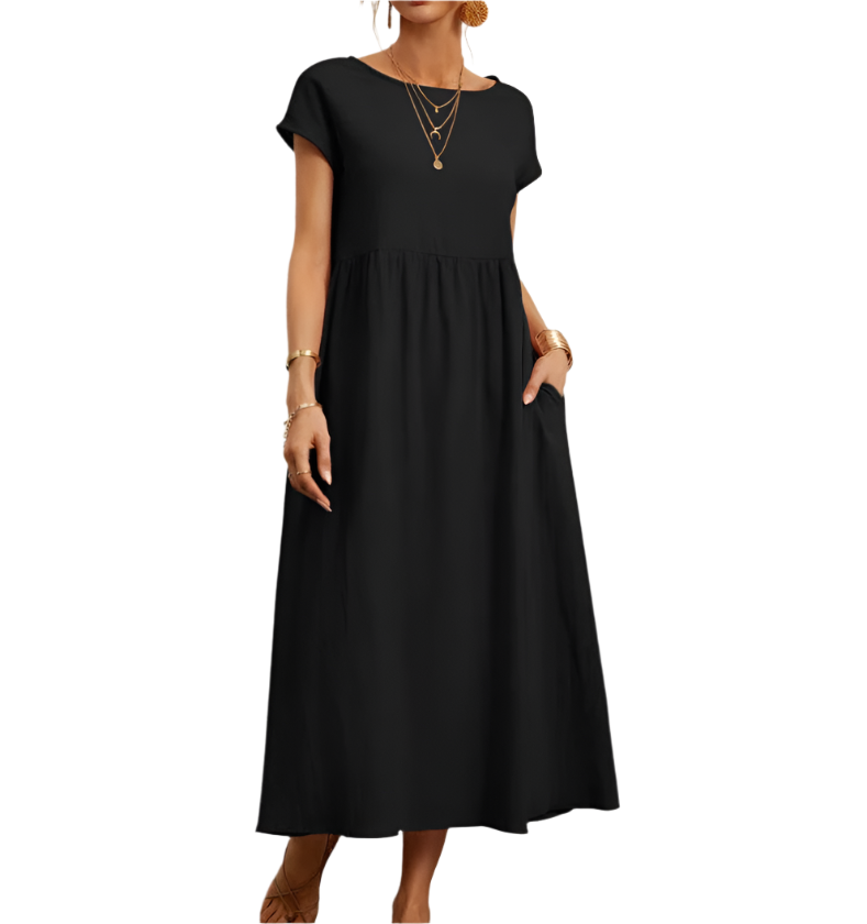 Camillia – Lightweight Soft Cotton Women’s Dress with Pockets