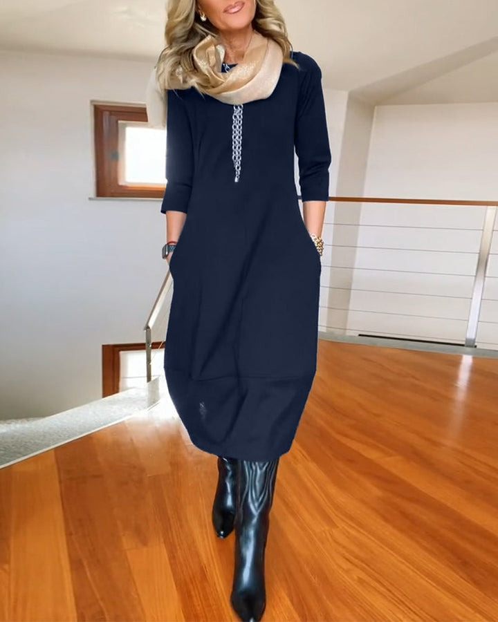 Julia – Elegant Long-Sleeve Women’s Dress