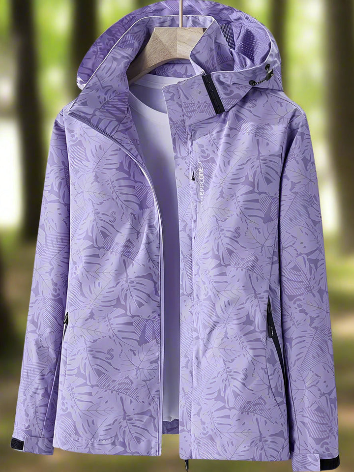 Lydia – Lightweight Women’s Waterproof Leaf-Print Jacket
