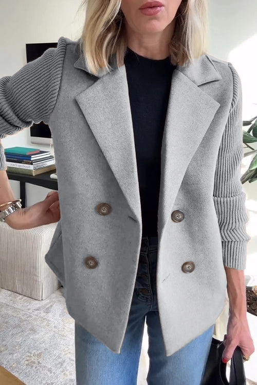 Aimie – Knit Sleeve Women’s Chic Blazer