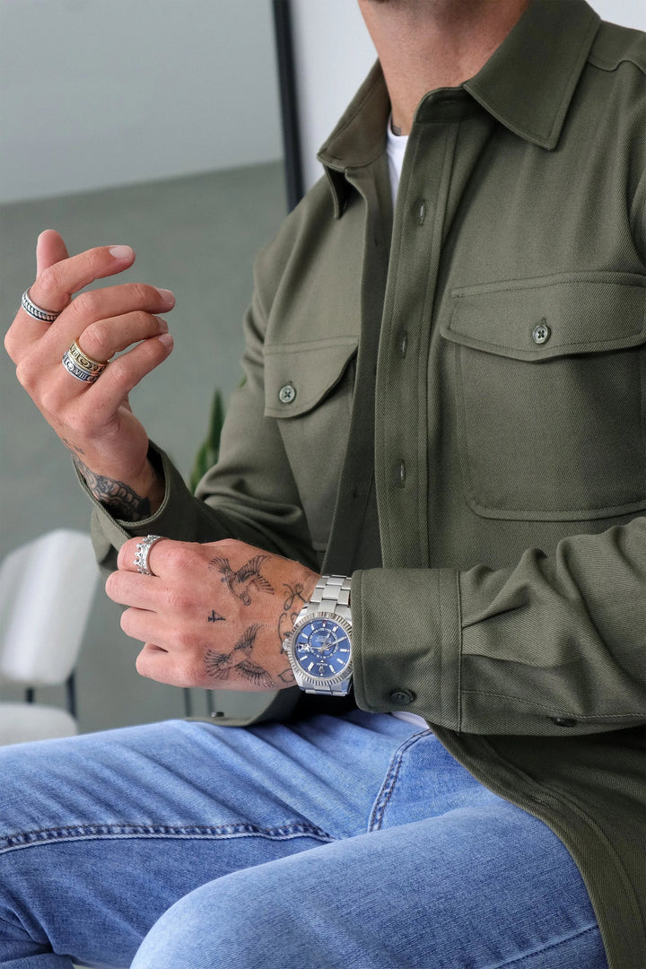 Leonardo – Men’s Relaxed-Fit Overshirt