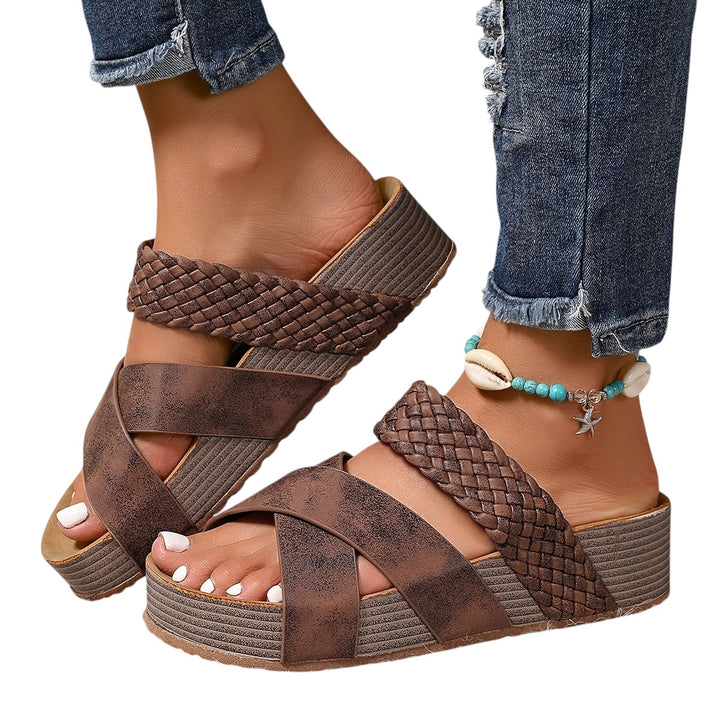 Genevieve – Women’s Leather Comfort Sandals with Support