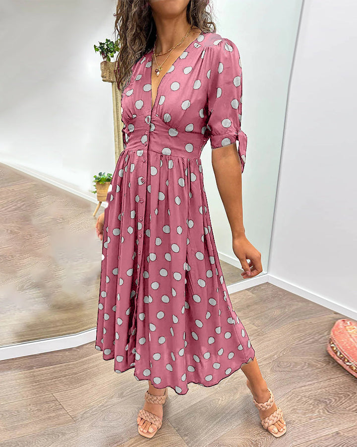 Gabie – Lightweight Women’s Polka Dot Dress