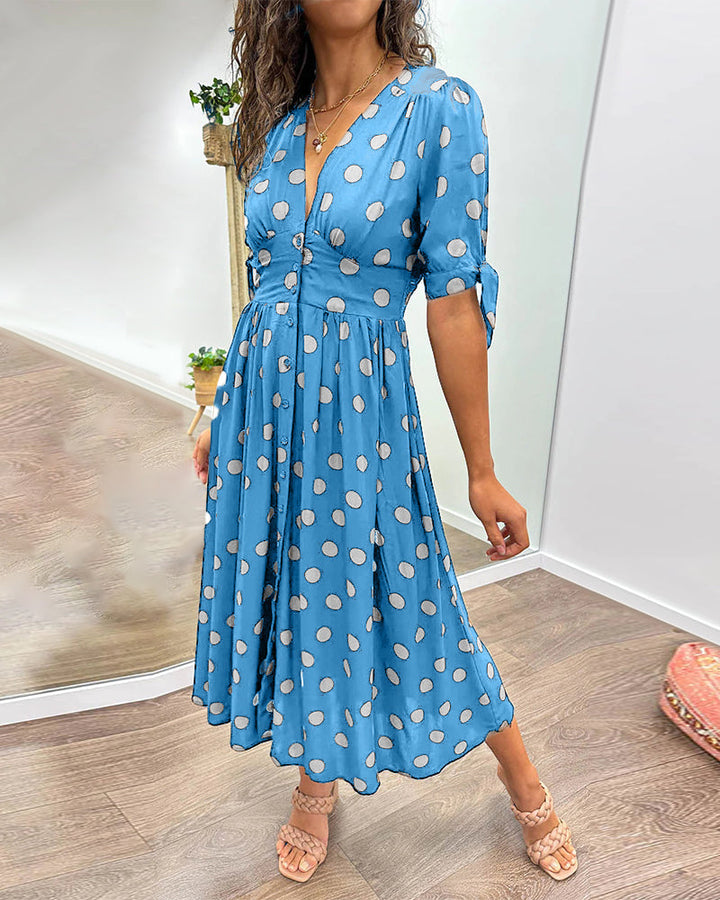 Gabie – Lightweight Women’s Polka Dot Dress