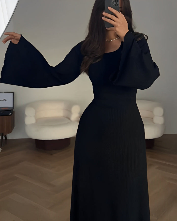Lena – Patchwork Women’s Long Sleeve Dress