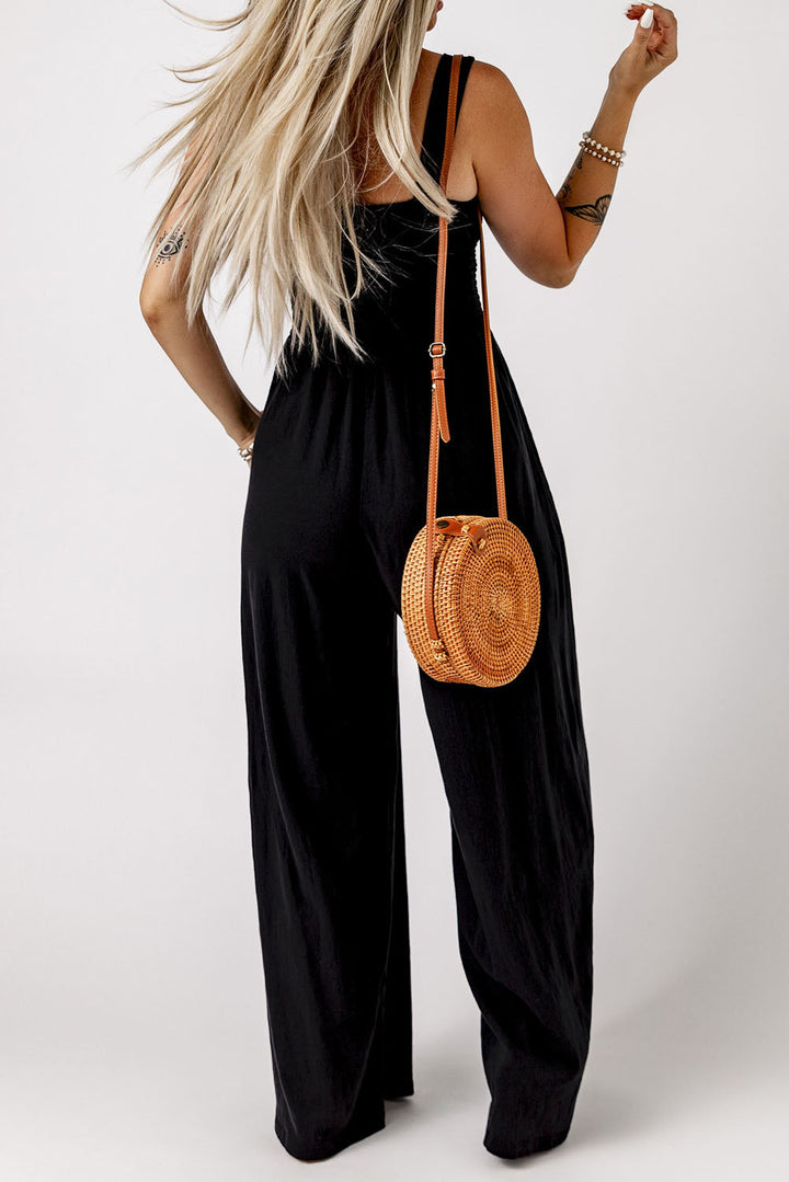 Arah – Women’s Shirred Wide-Leg Jumpsuit