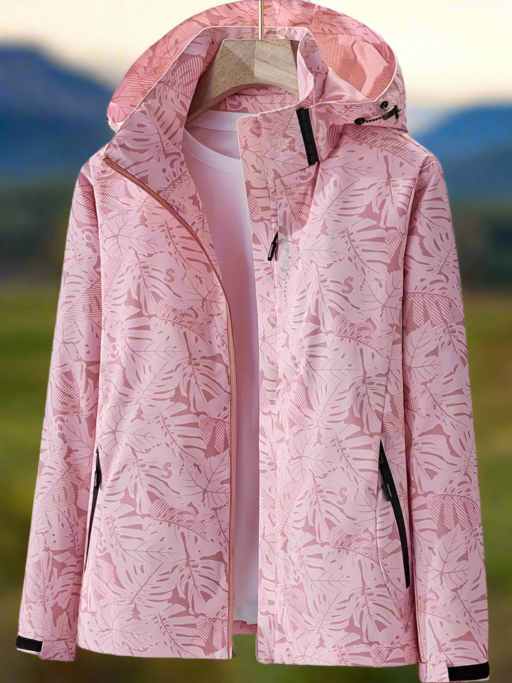 Lydia – Lightweight Women’s Waterproof Leaf-Print Jacket