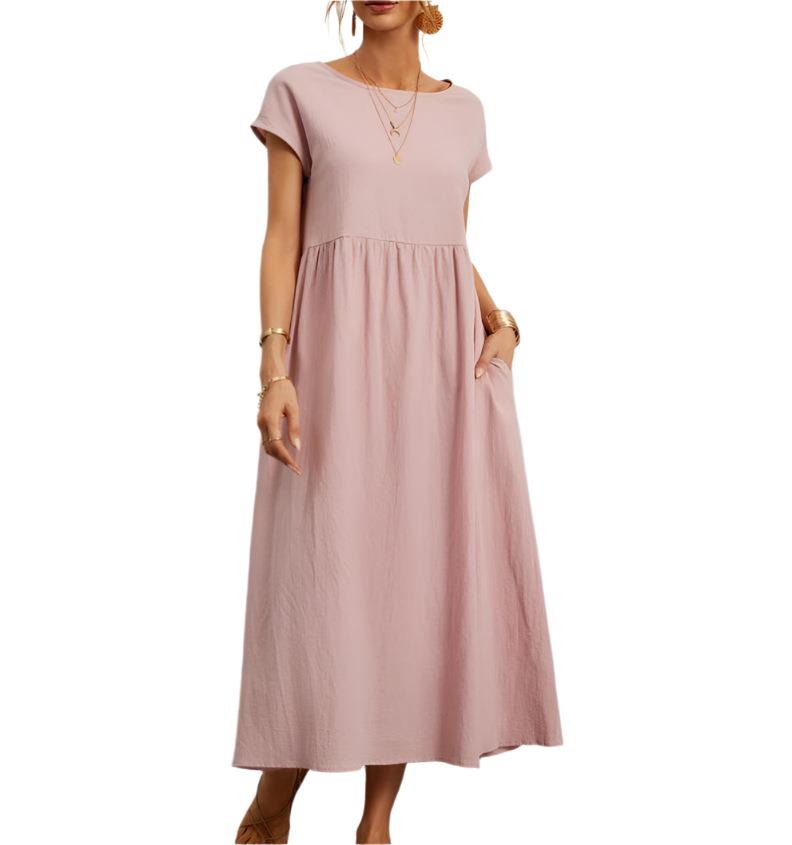 Camillia – Lightweight Soft Cotton Women’s Dress with Pockets