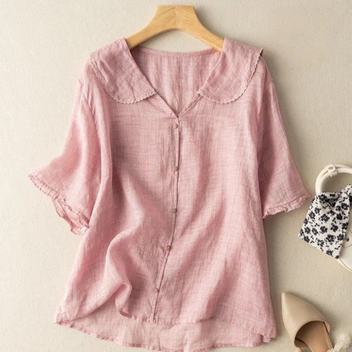 Jirah – Breezy Linen Women’s Summer Blouse