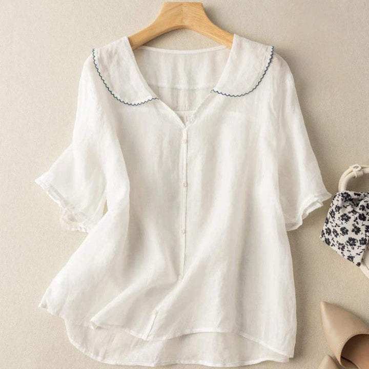 Jirah – Breezy Linen Women’s Summer Blouse
