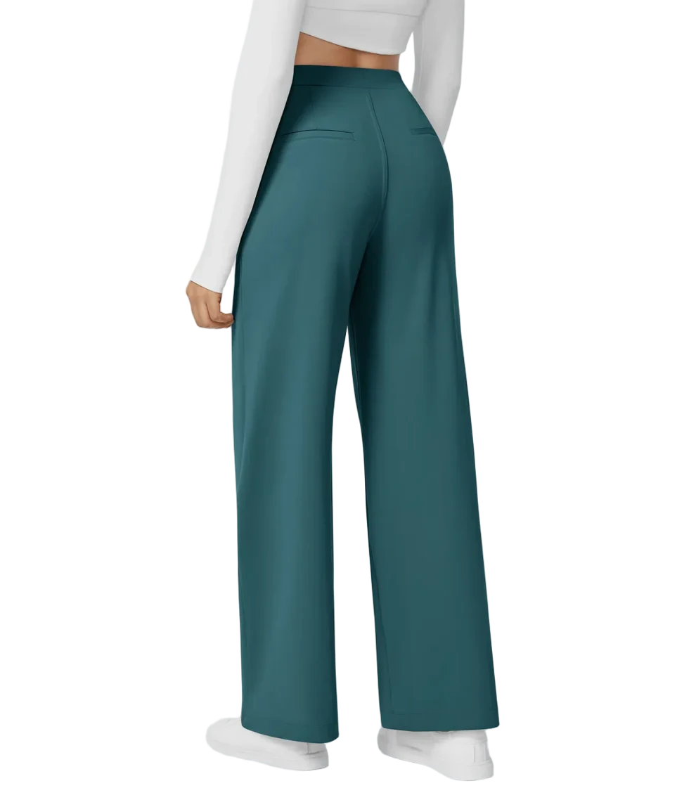 Ellie – High-Waist Women’s Tailored Trousers with Zip Pockets