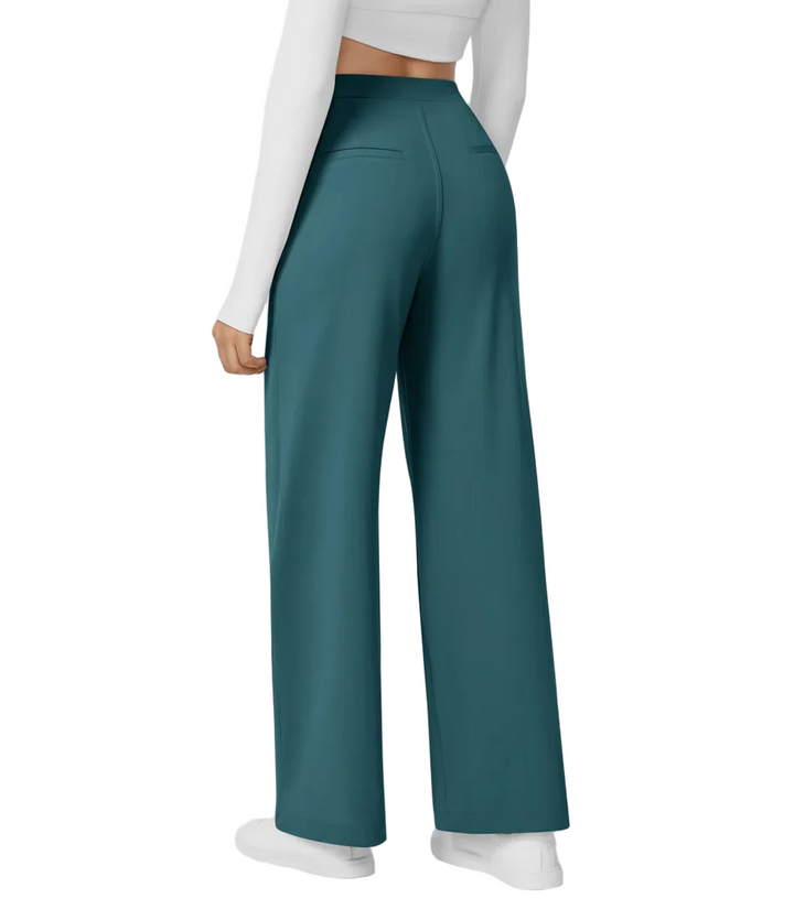Ellie – High-Waist Women’s Tailored Trousers with Zip Pockets