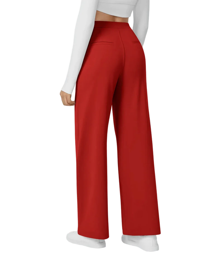 Ellie – High-Waist Women’s Tailored Trousers with Zip Pockets