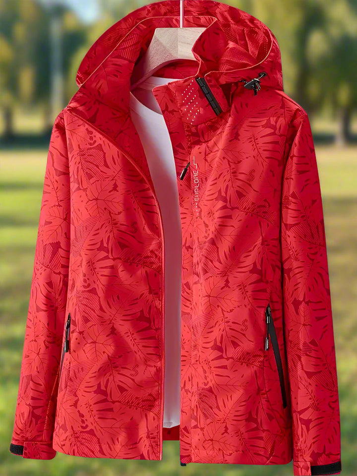 Lydia – Lightweight Women’s Waterproof Leaf-Print Jacket