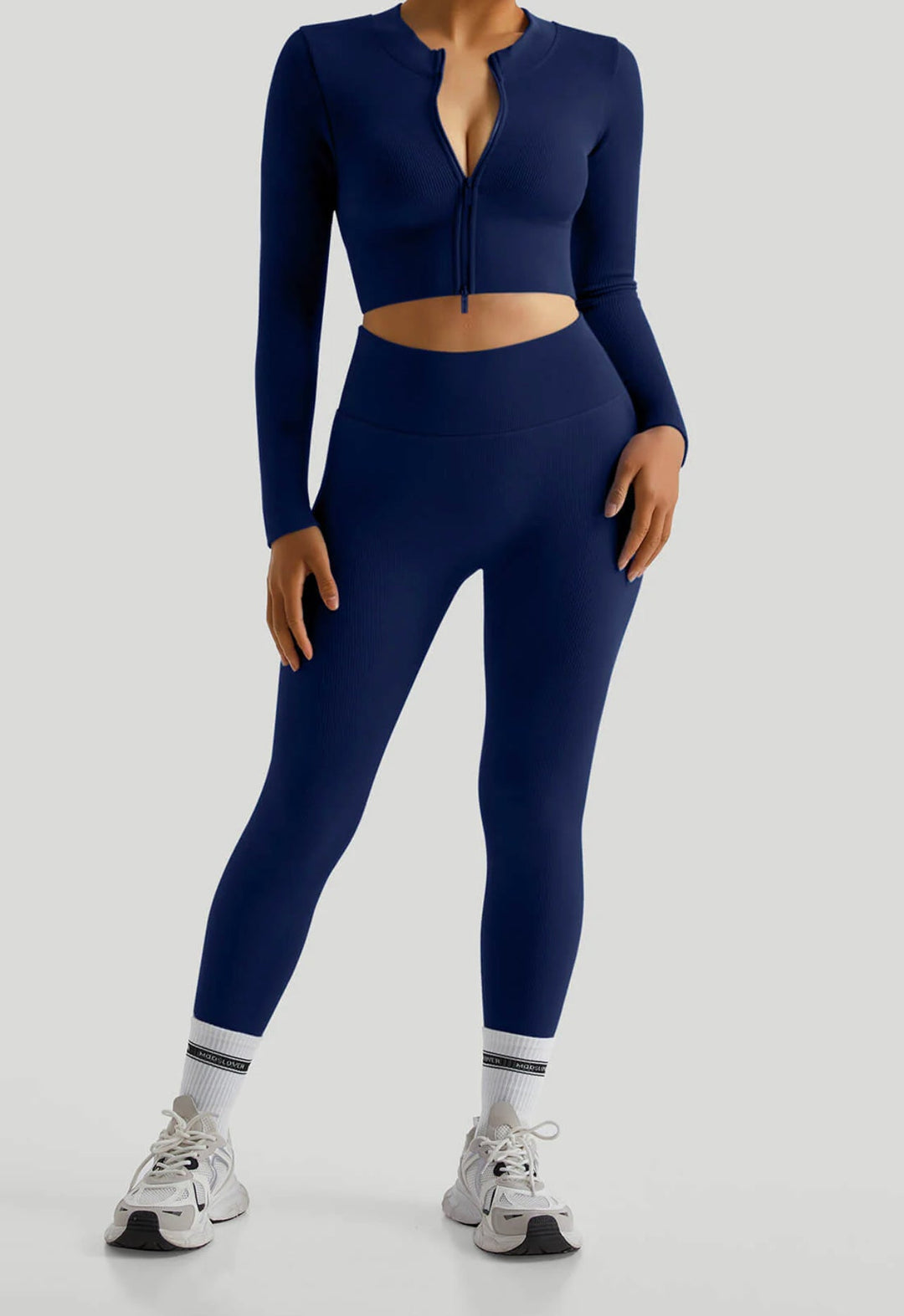 Ayanna – SculptFit Women’s Zipper Workout Set