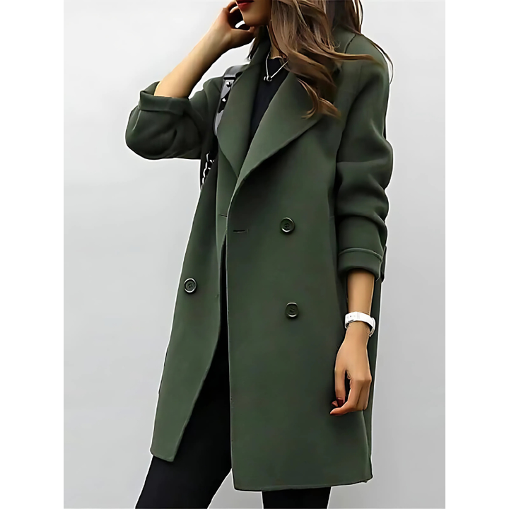 Aira – Chic Women’s Double-Breasted Coat