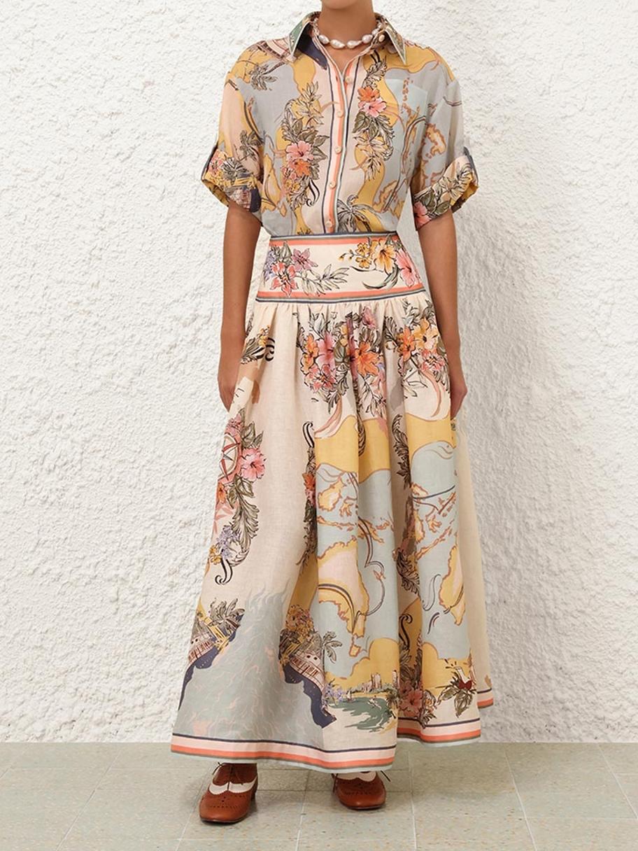 Lucy – Vintage-Inspired Women’s A-Line Skirt & Top Set