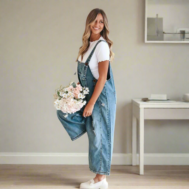 Adrielle – Vintage Wash Women’s Adjustable Jumpsuit