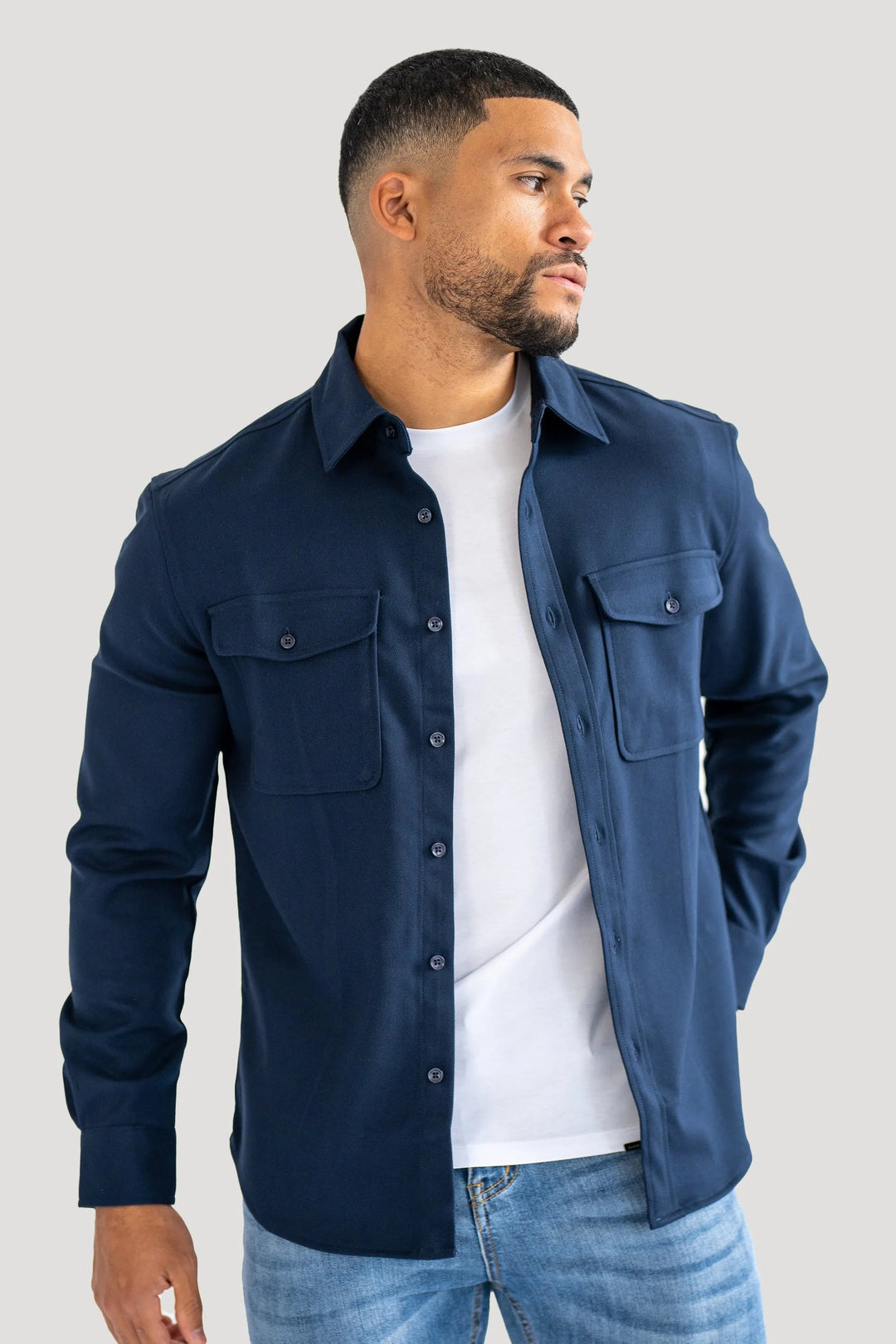 Leonardo – Men’s Relaxed-Fit Overshirt
