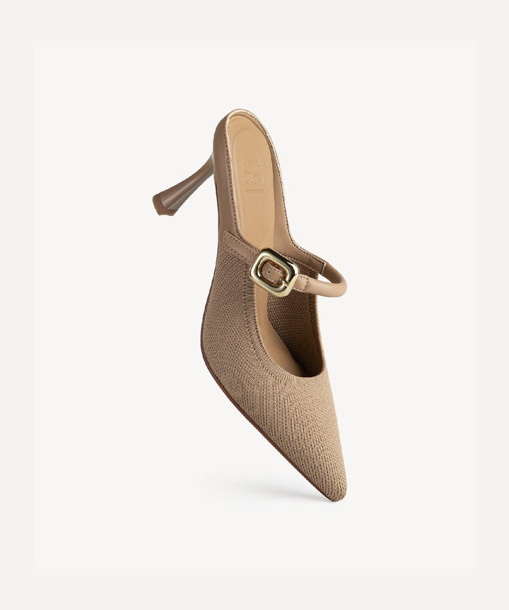 Julie – Sleek Pointed Toe Women’s Heeled Mules