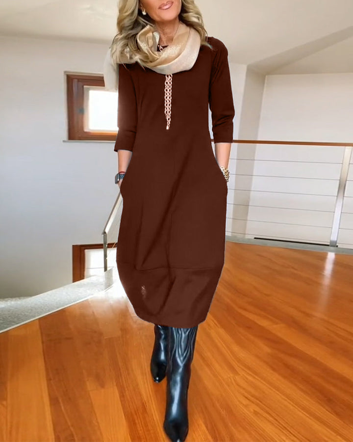 Julia – Elegant Long-Sleeve Women’s Dress