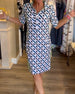 Graziella – Geometric Print Women’s V-Neck Dress