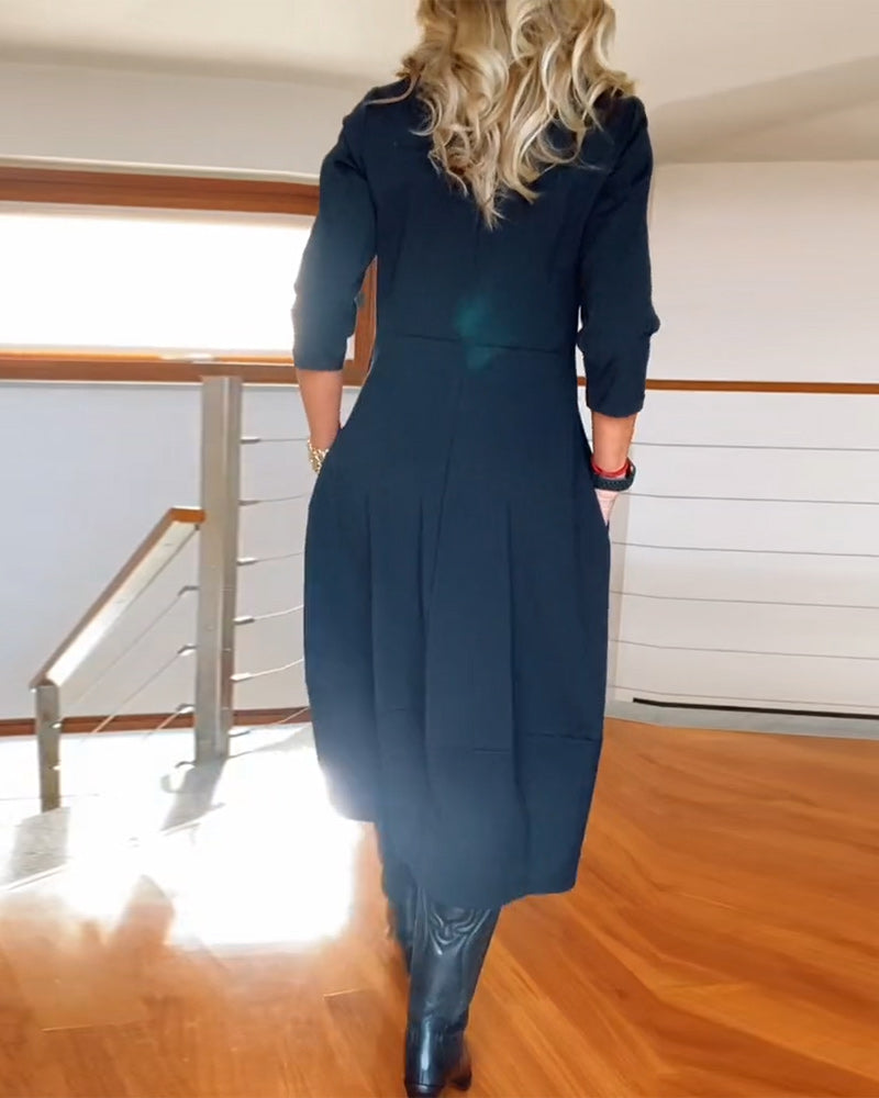 Julia – Elegant Long-Sleeve Women’s Dress