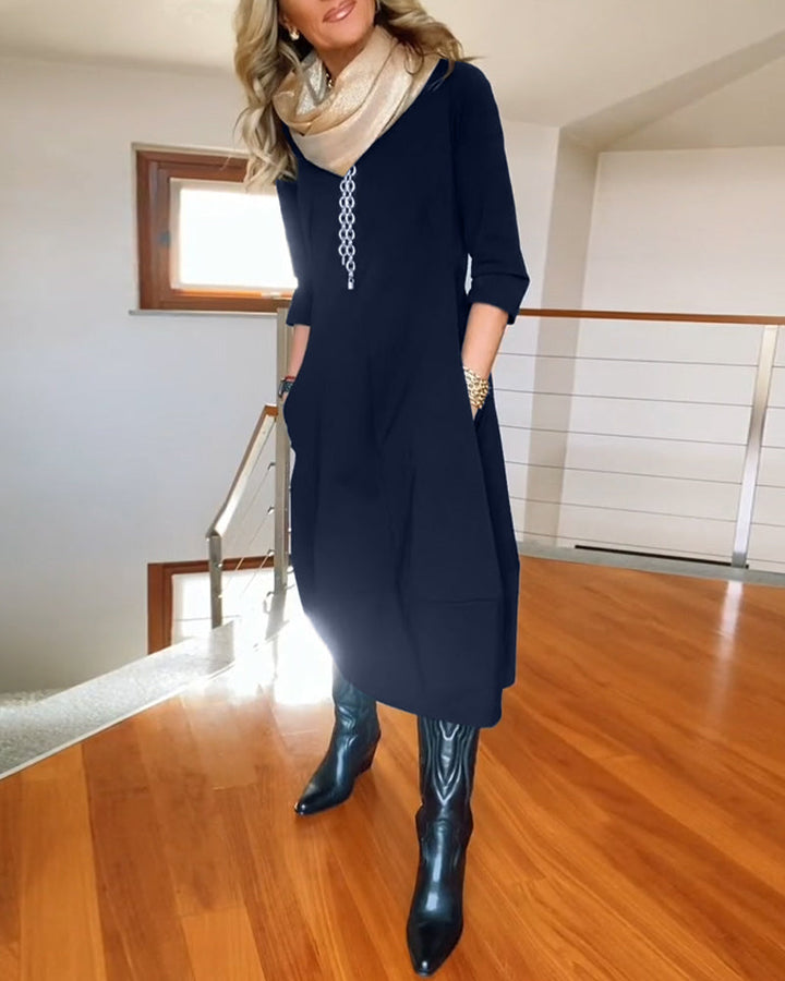 Julia – Elegant Long-Sleeve Women’s Dress