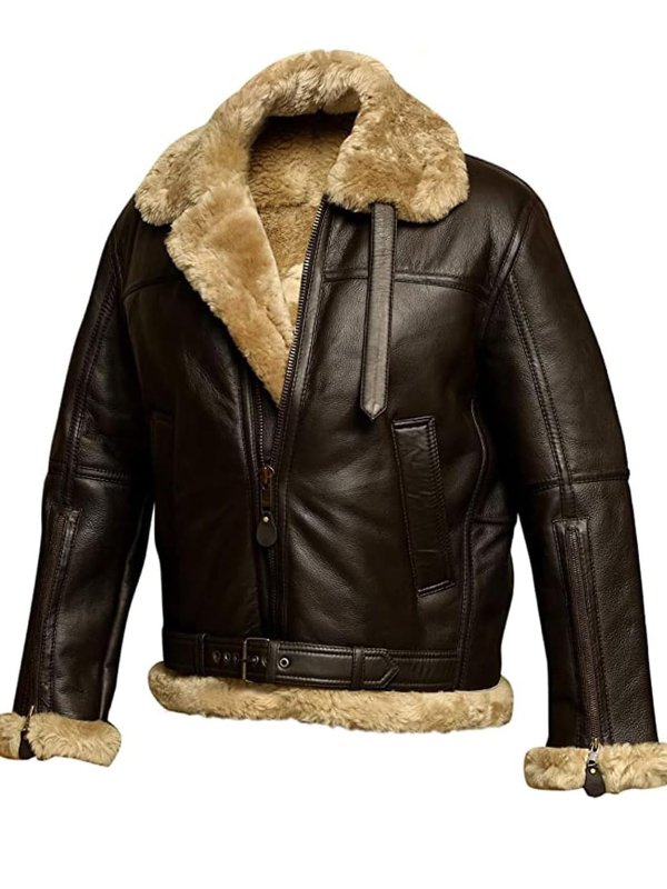Noriel – Shearling-Lined Men’s Leather Jacket