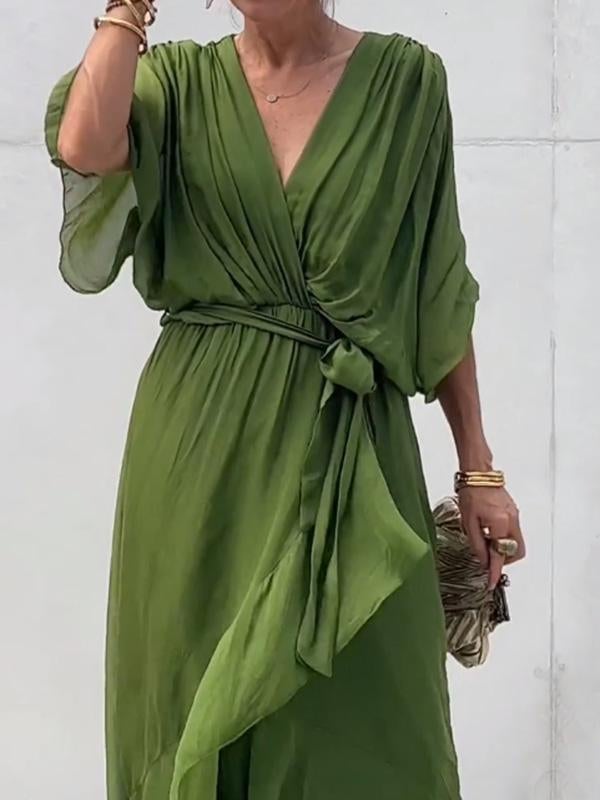 Gianna – Flowy V-Neck Women’s Chiffon Dress