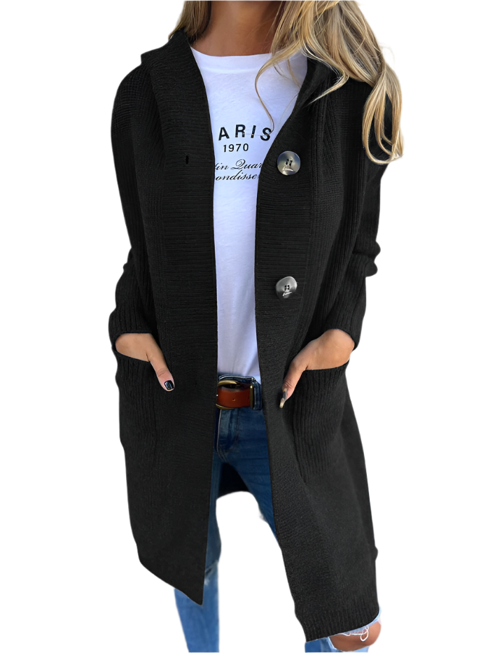 Edelyn – Elegant Long Knitted Cardigan for Women