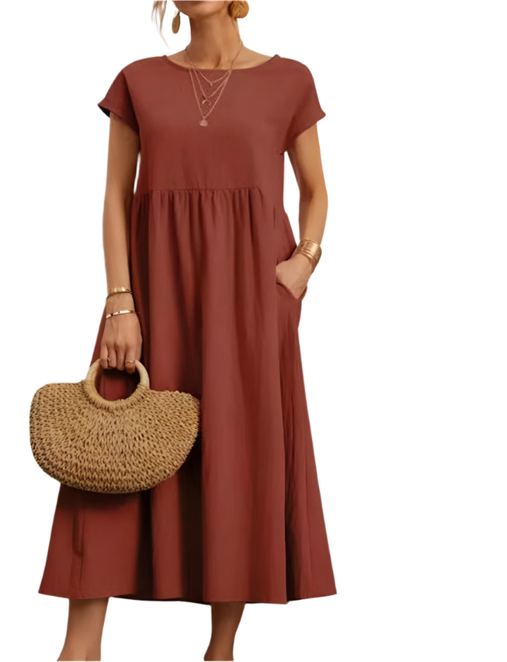 Camillia – Lightweight Soft Cotton Women’s Dress with Pockets