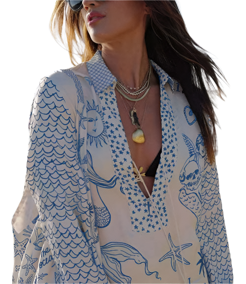 Luna – Breezy Women’s Vacation Shirt & Shorts Set