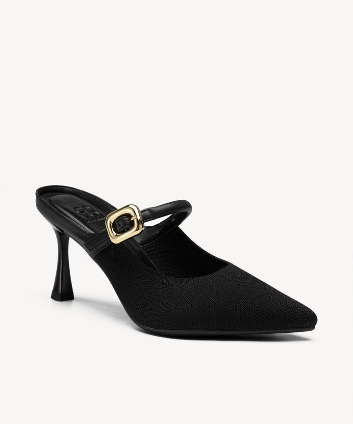 Julie – Sleek Pointed Toe Women’s Heeled Mules