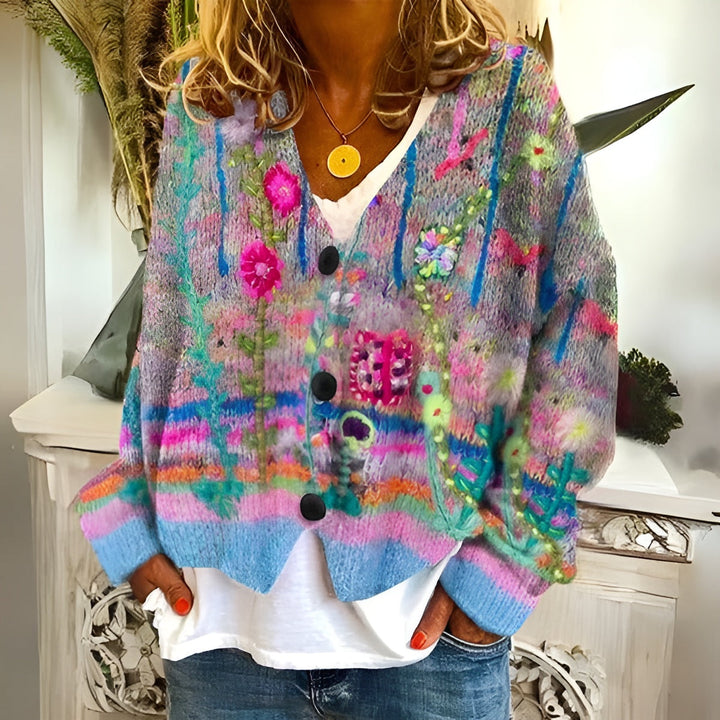 Ferlyn – Bohemian Women’s Floral Cardigan