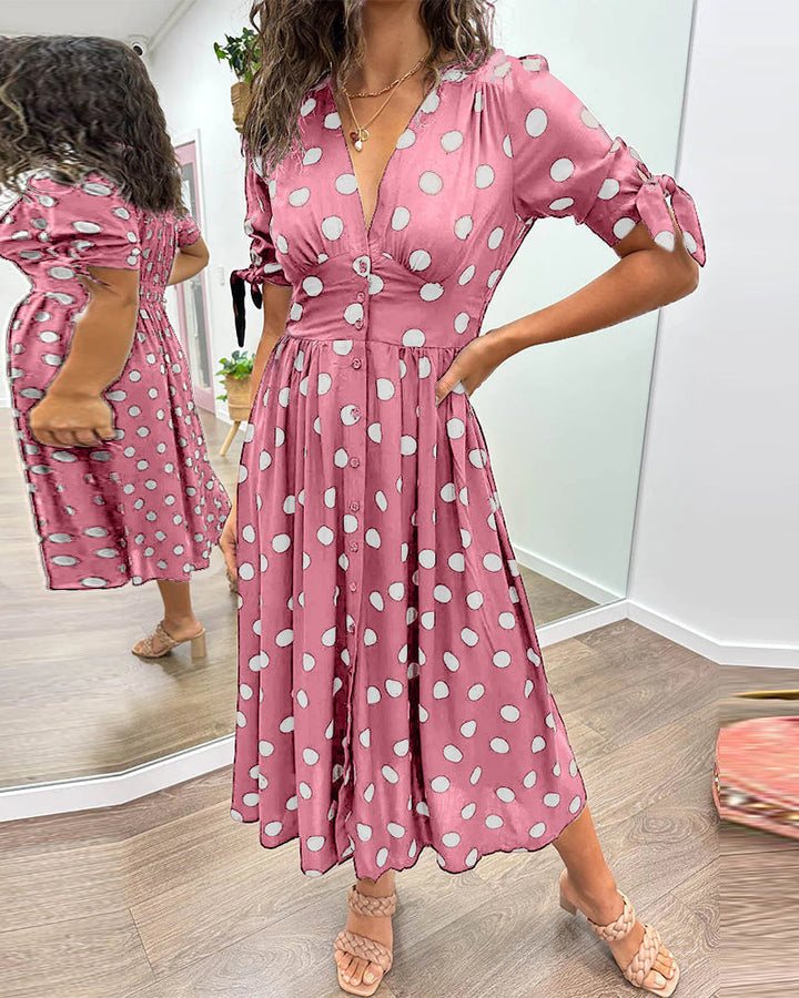 Gabie – Lightweight Women’s Polka Dot Dress