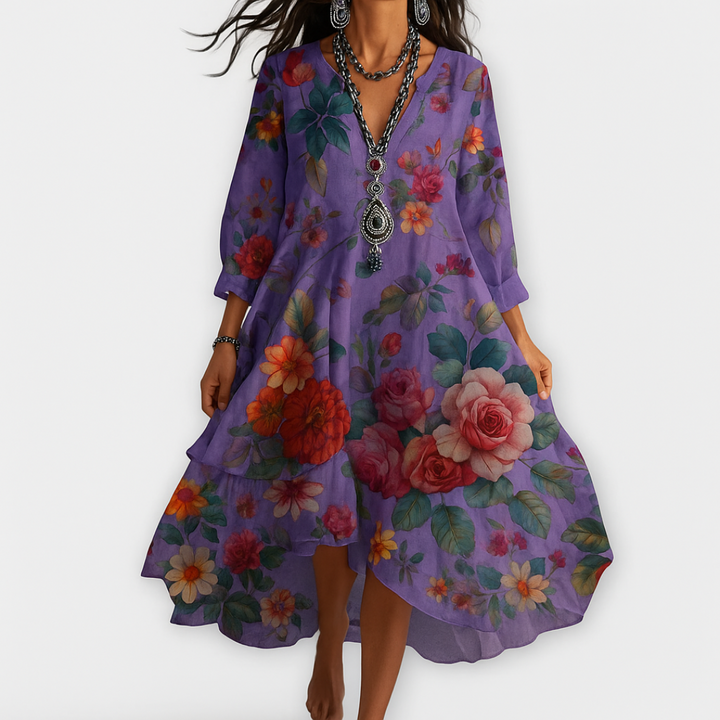 Elise – Breezy Floral Women’s Day Dress