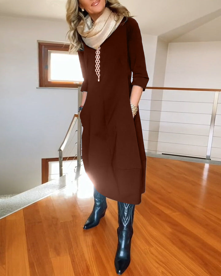 Julia – Elegant Long-Sleeve Women’s Dress