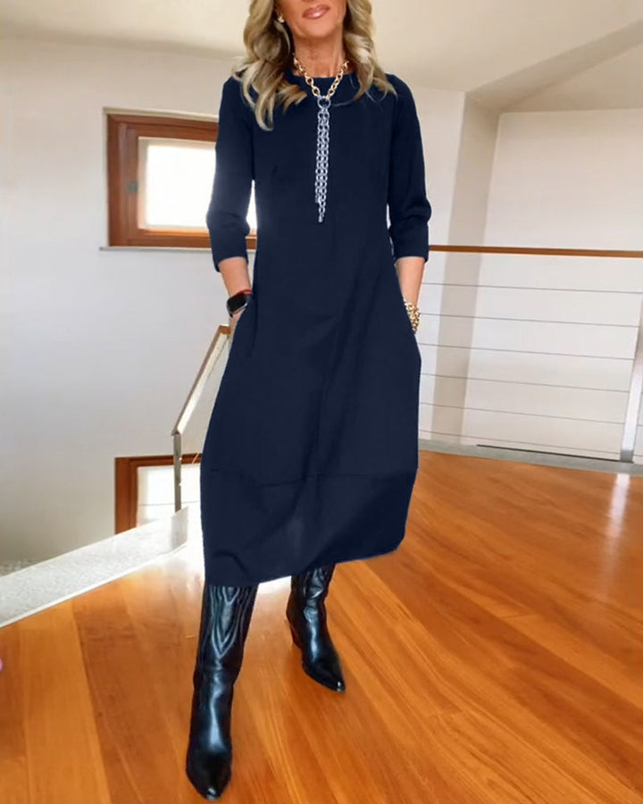 Julia – Elegant Long-Sleeve Women’s Dress