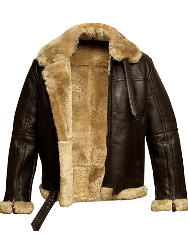 Noriel – Shearling-Lined Men’s Leather Jacket