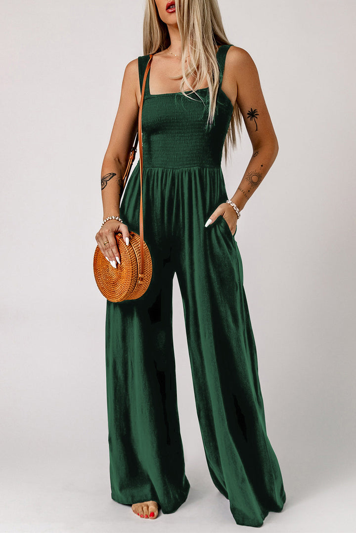 Arah – Women’s Shirred Wide-Leg Jumpsuit