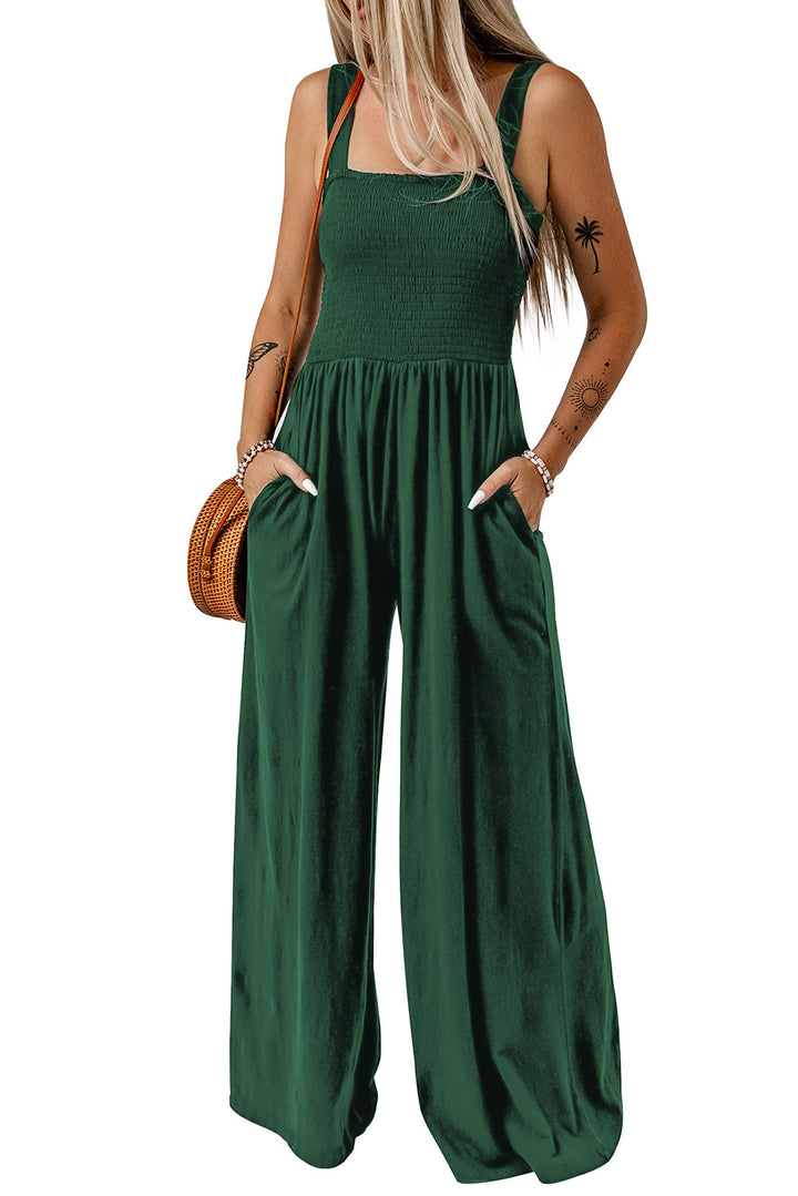Arah – Women’s Shirred Wide-Leg Jumpsuit