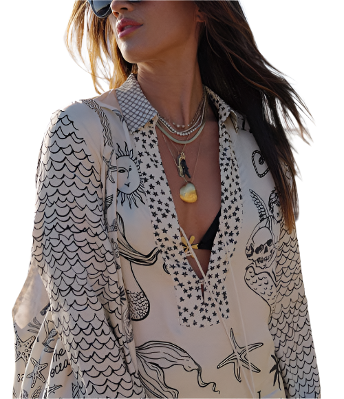 Luna – Breezy Women’s Vacation Shirt & Shorts Set