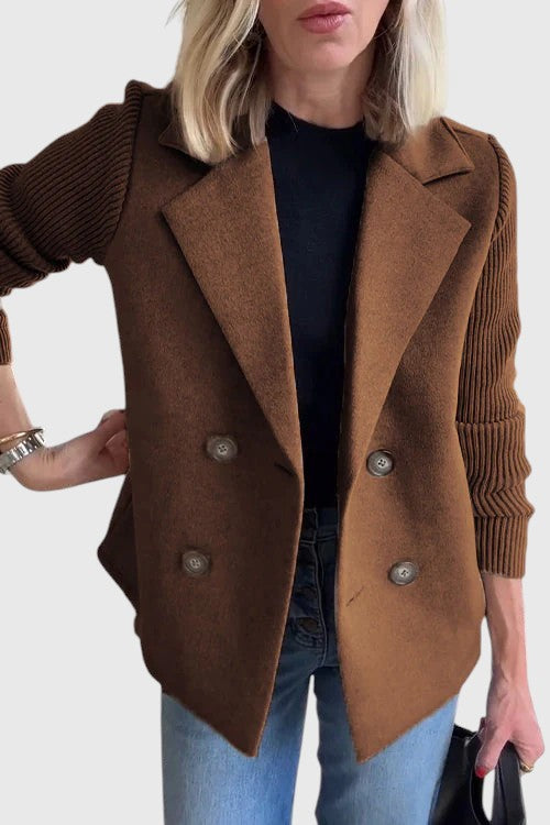 Donalyn – Ribbed Knit Women’s Casual Blazer